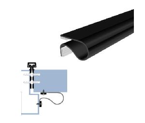 Legacy 115-DB 110 Finger Guard Protection with Black SRE, Dark Bronze Anodized Aluminum, 110" Length