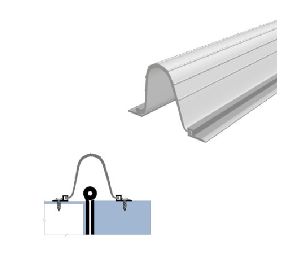 Legacy 1179-MB-LAB-WH 58 Finger Guard Protection with White Antibacterial Rubber, Matte Black Powder Coat, 58" Length