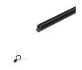 Legacy 1S-BK 12" Kerf Silicone Gasketing, Black