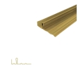 Legacy 2CHZN 12 Interlocking Metal Weatherstrip, Side Strip 1-3/8" Base, Zinc, 12" Length