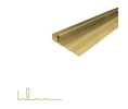 Legacy 3CHBR 12 Interlocking Metal Weatherstrip, Side Strip 1-5/8" Base, Architectural Bronze, 12" Length