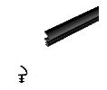 Legacy 3S-BK 12" Kerf Silicone Gasketing, Black