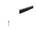 Legacy 4075NB-100 Replacement Black Nylon Brush for 72553 Automatic Door Bottoms  and 718 Door Sweeps - 100" Length