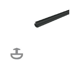 Legacy 4075SRE-120 Replacement Black Solid Rubber Extrusion for 7553, 3425, 3291, 3465, 3565, 3665, 356, 313, 3574, 3941, 3942, 395, 7075, 5075 Products - 120" Length