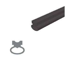 Legacy 4563SRE-42 Replacement Black Solid Rubber Extrusion for 7463, 7563, 7663, 7963, 7763, 7863 Automatic Door Bottoms and 5077ST Sealing Systems - 42" Length