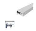 Legacy 5075-CA 100 Self-Adjusting Sealing System with Black SRE insert, Clear Anodized Aluminum, 100" Length
