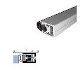 Legacy 5077-FX-CA 100 Adjustable Sealing System with Black SRE & Integral Intumescent insert, Clear Anodized Aluminum, 100" Length