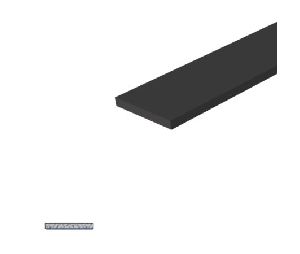Legacy 50878SPR-PSA 50" Self-Adhesive Sponge Rubber Gasketing, Black