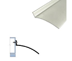 Legacy 5241-MB 118 Top of Door Rain Drip, Matte Black Powder Coat, 118" length