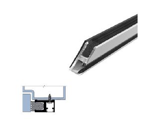 Legacy 52888-CA 90 Mechanically Fastened Gasketing with Black SPR inserts, Clear Anodized Aluminum, 90" Length