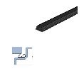Legacy 55418S-BK-PSA 78" Self-Adhesive Silicone Gasketing, Black