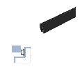 Legacy 56128S-BK-PSA 78" Self-Adhesive Silicone Gasketing, Black