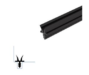Legacy 5848S-BK 42" Kerf Silicone Gasketing, Black