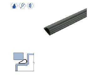 Legacy 5881S-BK-PSA 12" Self-Adhesive Silicone Gasketing, Black