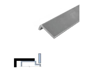 Legacy 5924L-EXT-WP 62 L-Shaped Extension with Black SRE insert, White Powder Coat, 62" Length