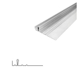 Legacy 5CHZN 12 Interlocking Metal Weatherstrip, Side Strip 2-1/8" Base, Zinc, 12" Length
