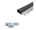 Legacy 7041-CA 100 Overlapping Astragal with Black SPR insert, Clear Anodized Aluminum, 100" Length