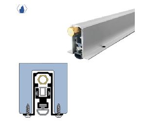 Legacy 7053-CA-749 36" Concealed Automatic Door Bottom with SRE insert for Swinging Doors, Concealed Pull, Clear Anodized Aluminum