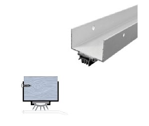 Legacy 7111-MB 46 Door Sweep with SRE Insert, Matte Black Powder Coat, 46" length