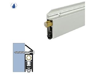 Legacy 7123-CA-EA-PULL 74" Surface Automatic Door Bottom with SRE insert for Swinging Doors, Electrical Actuator, Pull Option, Clear Anodized Aluminum