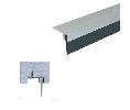Legacy 71518-WP 50 Mortised Door Sweep with SRE Insert, White Powder Coat, 50" length 