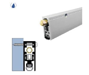 Legacy 7153-CA-SL-TD-FL 68" Surface Automatic Door Bottom with SRE insert for Sliding Doors, Top Door Installation, Fire Label, Clear Anodized Aluminum