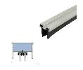 Legacy 7183-WP 50 Mortised Door Sweep with SRE Insert, White Powder Coat, 50" length