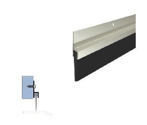 Legacy 71918-MB 46 Surface Mounted Door Sweep with SRE Insert, Matte Black Powder Coat, 46" length