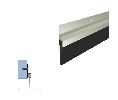 Legacy 71918-WP 50 Surface Mounted Door Sweep with SRE Insert, White Powder Coat, 50" length