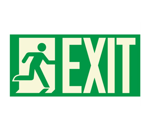 Legacy 72321 Door-Mounted Exit Sign -  9-1/2" x 4-1/2" 
