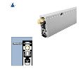 Legacy 7253-WP 124" Semi-Mortised Automatic Door Bottom with SRE insert for Swinging Doors, White Powder Coat 