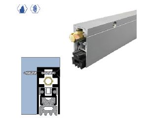 Legacy 7263-CA-EA-FL-PULL 44" Semi-Mortised Automatic Door Bottom with SPR insert for Swinging Doors, Electrical Actuator, Fire Label, Pull Option, Clear Anodized Aluminum