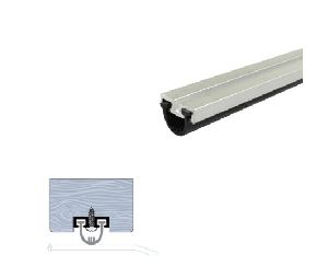 Legacy 735-MB 64 Mortised Door Sweep or Meeting Stile with SRE Insert, Matte Black Powder Coat, 64" length