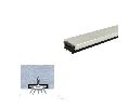Legacy 7352-WP 50 Mortised Door Sweep with SRE Insert, White Powder Coat, 50" length