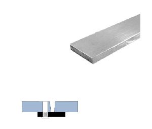 Legacy 744-MA 72 Overlapping Astragal, Mill Aluminum, 72" Length