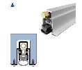 Legacy 7463-CA-749-EA-EDP 128" Concealed Automatic Door Bottom with SRE insert for Swinging Doors, Concealed Pull, Electrical Actuator, 1-1/2" Drop, Clear Anodized Aluminum 