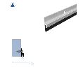 Legacy 74918-WP-PSA 100 Surface Mounted Door Sweep or Meeting Stile with SRE Insert, White Powder Coat, Pressure Sensitive Adhesive, 100" length 