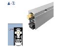 Legacy 7663-WP-749 110" Semi-Mortised Automatic Door Bottom with SRE insert for Swinging Doors, Concealed Pull, White Powder Coat 
