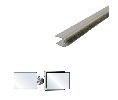 Legacy 7731-CA 100 Self-Adhesive Meeting Stile for Glass Doors with Pile Brush insert, Clear Anodized Aluminum, 100" Length