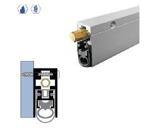 Legacy 7763-CA 32" Surface Automatic Door Bottom with SRE insert for Swinging Doors, Clear Anodized Aluminum