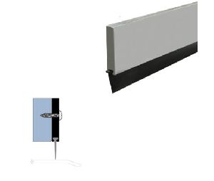Legacy 779-MB 64 Surface Mounted Door Sweep with SRE Insert, Matte Black Powder Coat, 64" length