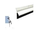 Legacy 77918-WP 50 Door Sweep, Rain Protection with SRE Insert, White Powder Coat, 50" length