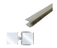 Legacy 7831-CA 70 Self-Adhesive Meeting Stile for Glass Doors with Pile Brush insert, Clear Anodized Aluminum, 70" Length