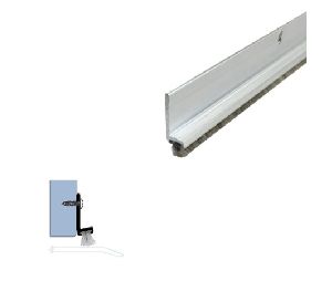 Legacy 789-MB-PSA 98 Surface Mounted Door Sweep or Meeting Stile with Pile Brush Insert, Matte Black Powder Coat, Pressure Sensitive Adhesive, 98" length