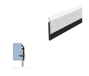 Legacy 793-MB 106 Surface Mounted Door Sweep with SPR Insert, Matte Black Powder Coat, 106" length
