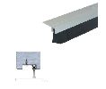 Legacy 79418-MA 100 Mortised Door Sweep with Nylon Brush Insert, Mill Aluminum, 100" length