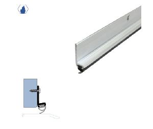 Legacy 799-MB 88 Surface Mounted Door Sweep or Meeting Stile with SRE Insert, Matte Black Powder Coat, 88" length