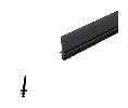 Legacy 7S-BK 110" Kerf Silicone Gasketing, Black
