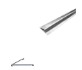 Legacy S182 50 Interlocking Metal Weatherstrip, Hinge Door Spring, Stainless Steel, 50" Length