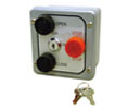 Linear 2500-1322 Exterior Three Button Station with Lock